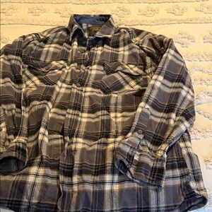 Jachs Navy and White Plaid Shirt